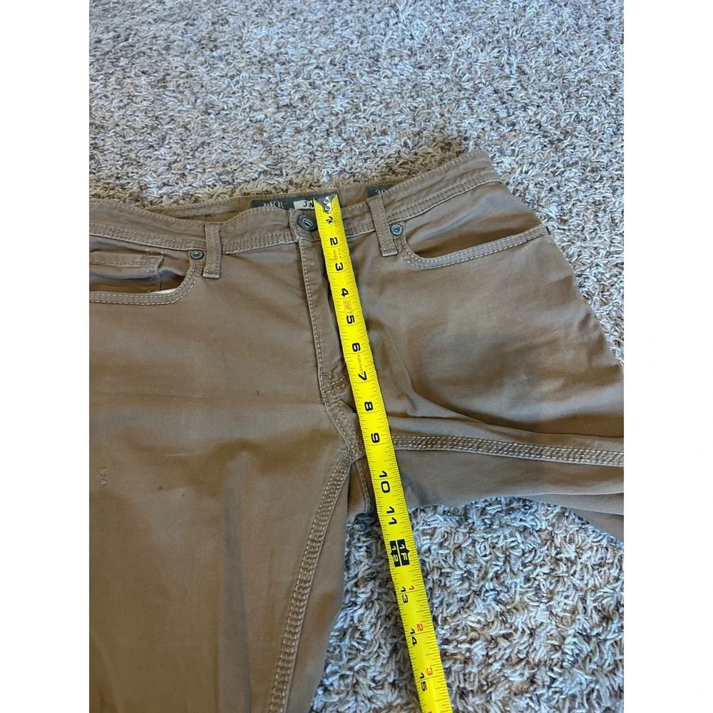 BKE Jake Jeans‎ Mens 30S Khaki Straight Leg Mid Rise Button Closure 99 Cotton
